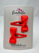 1.75 Inch Snap Clips - Neon Orange - 2 Pack