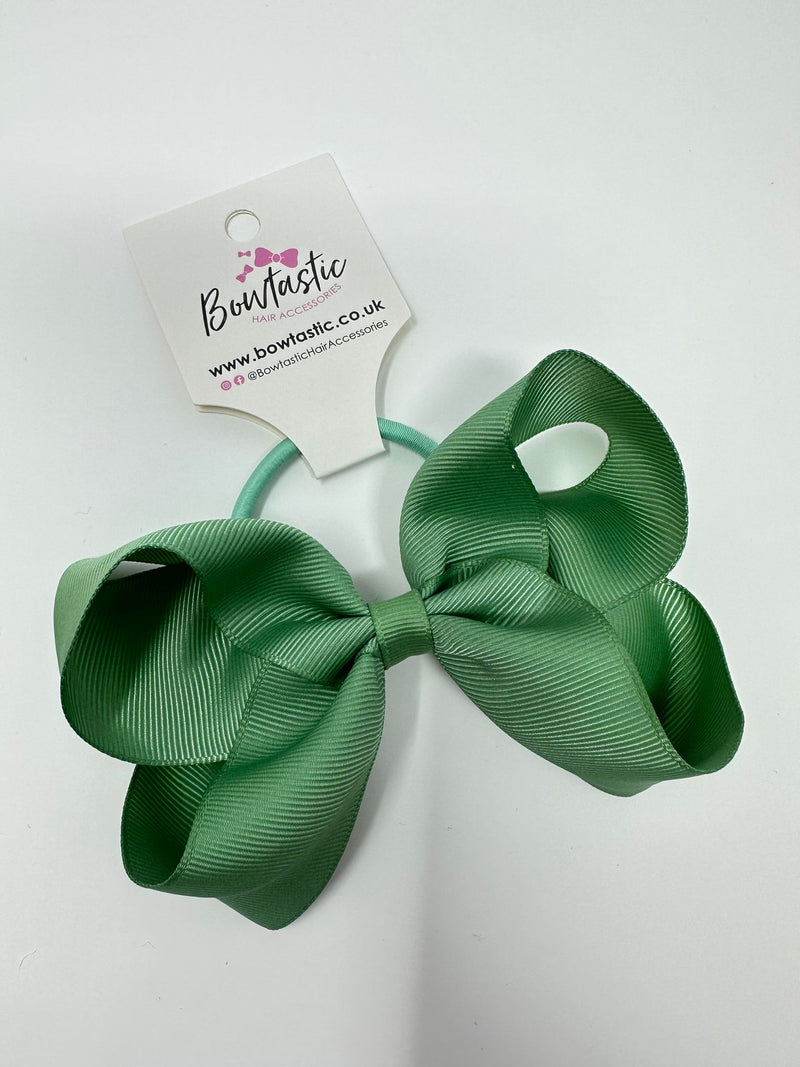 4.5 Inch Bow Bobble - Sage Green