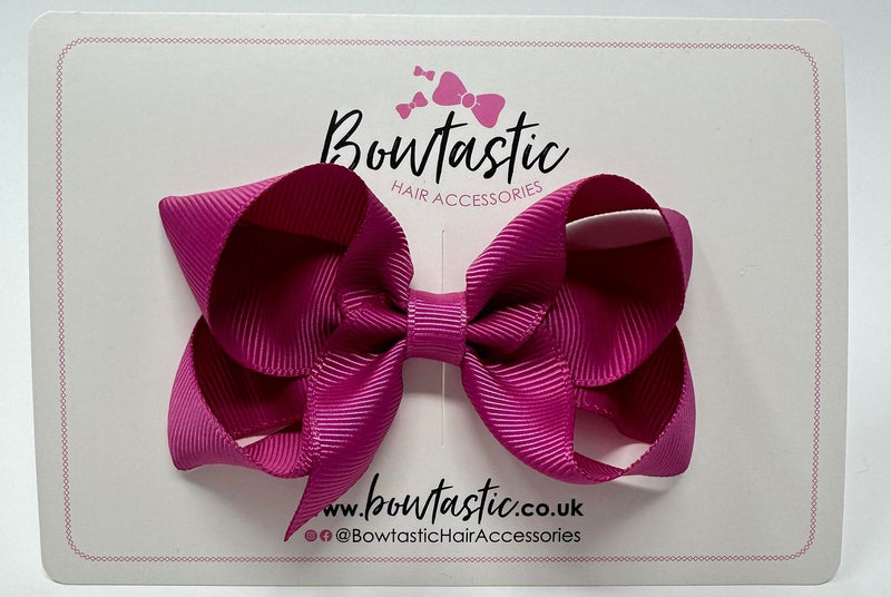 3.5 Inch Bow - Raspberry Rose