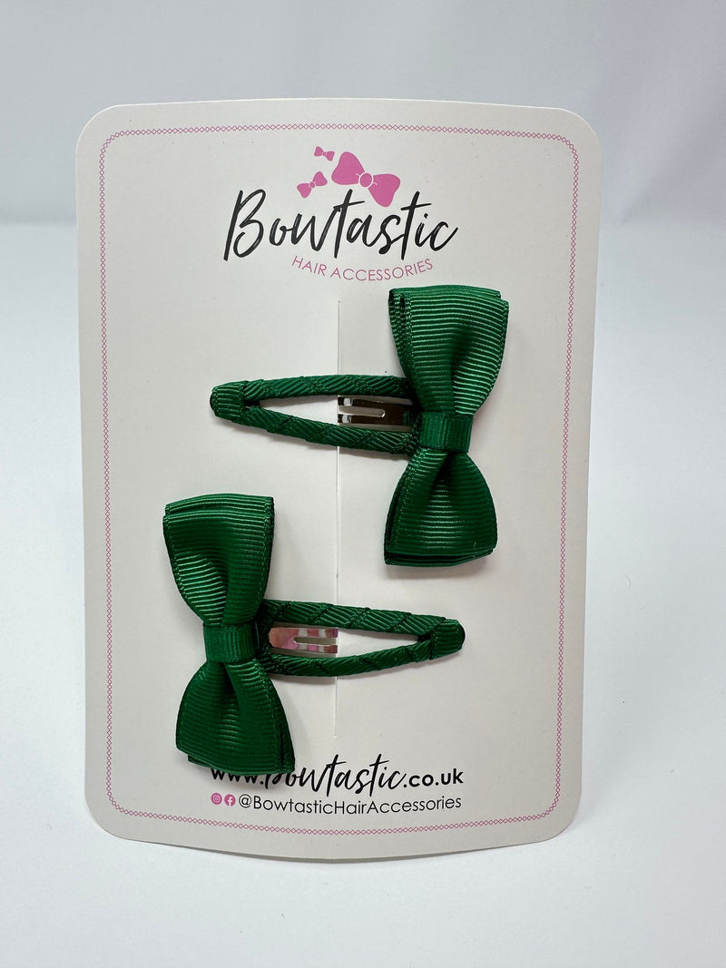 1.75 Inch Snap Clips - Forest Green - 2 Pack