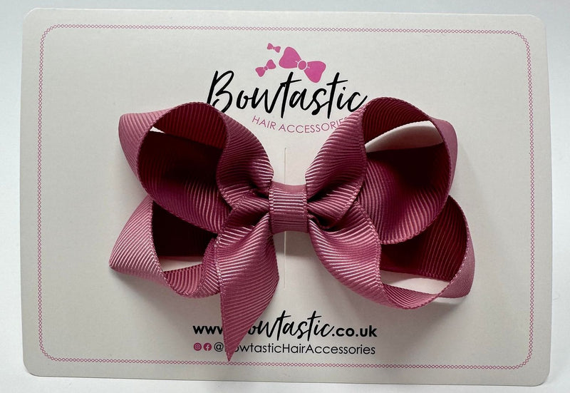 3.5 Inch Bow - Rosy Mauve