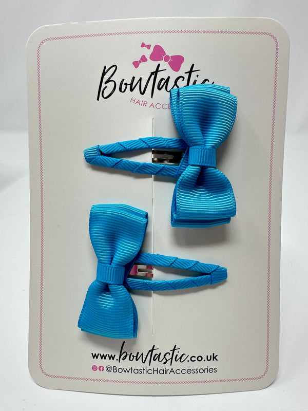 1.75 Inch Snap Clips - Turquoise - 2 Pack