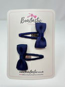 1.75 Inch Snap Clips - Navy - 2 Pack