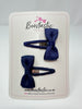 1.75 Inch Snap Clips - Navy - 2 Pack