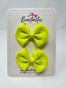 2.5 Inch Flat Bow - Pineapple - 2 Pack