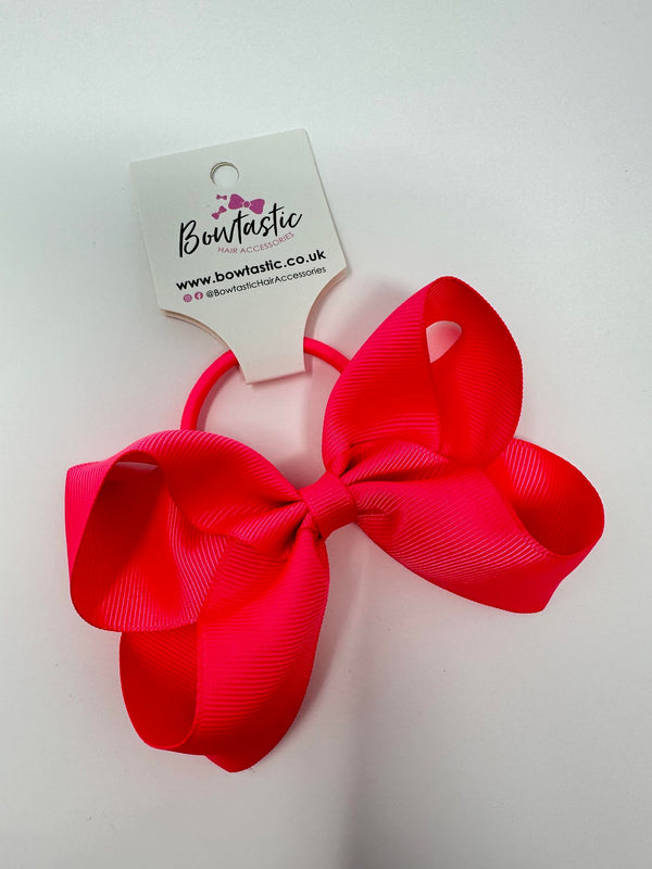 4.5 Inch Bow Bobble - Passion Fruit