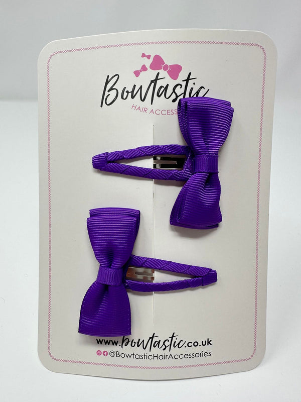 1.75 Inch Snap Clips - Purple - 2 Pack