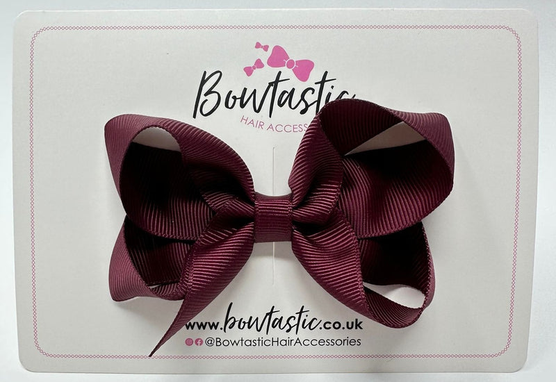 3.5 Inch Bow - Burgundy