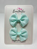 2.5 Inch Flat Bow - Ice Mint - 2 Pack