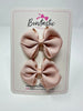 2.5 Inch Flat Bow - Vanilla - 2 Pack
