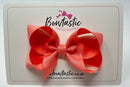 3.5 Inch Bow - Coral Rose
