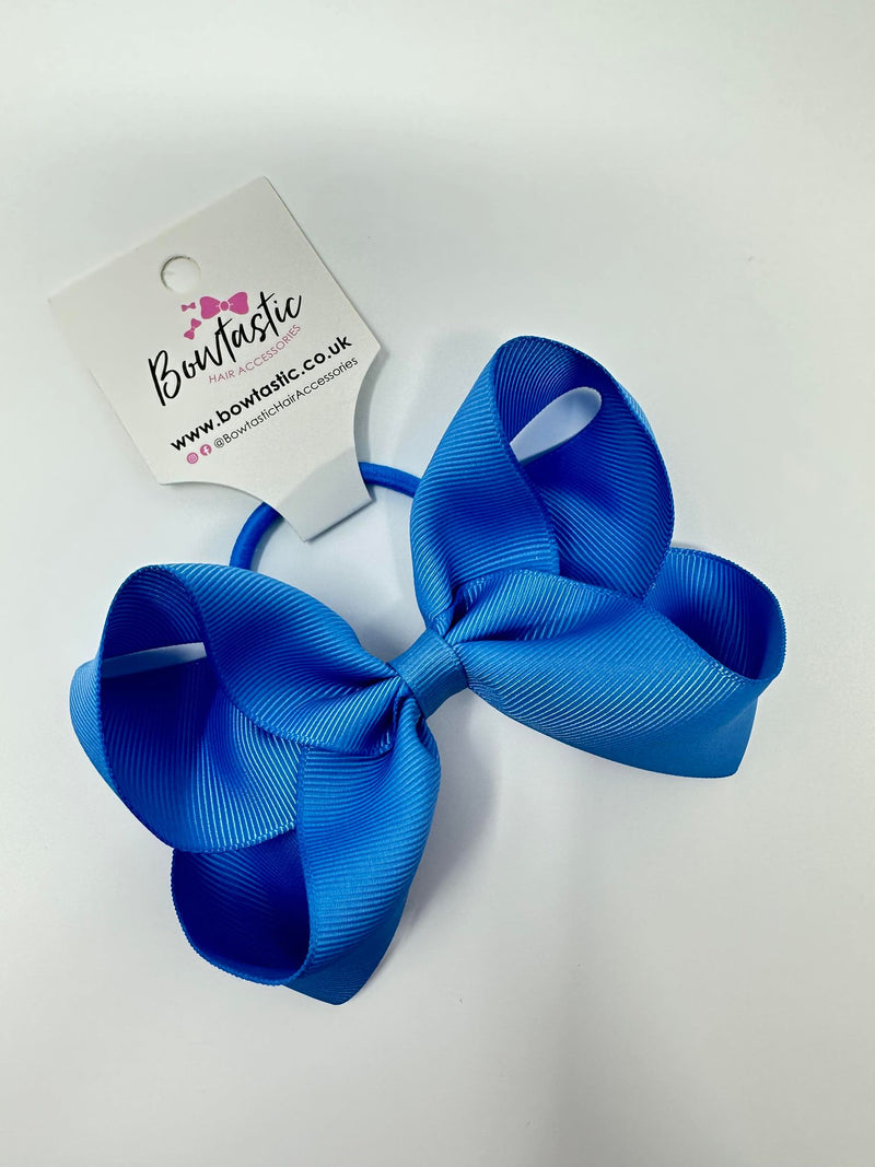 4.5 Inch Bow Bobble - Porcelain Blue