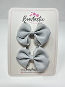 2.5 Inch Flat Bow - Shell Grey - 2 Pack