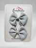 2.5 Inch Flat Bow - Shell Grey - 2 Pack