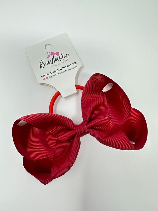 4.5 Inch Bow Bobble - Scarlet Red