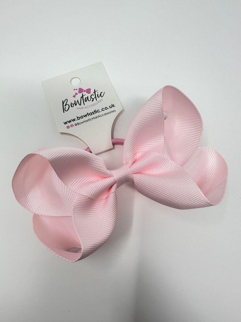 4.5 Inch Bow Bobble - Powder Pink