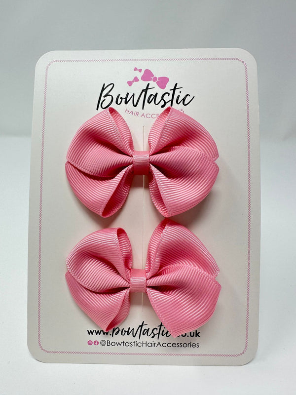 2.5 Inch Flat Bow - Peony - 2 Pack