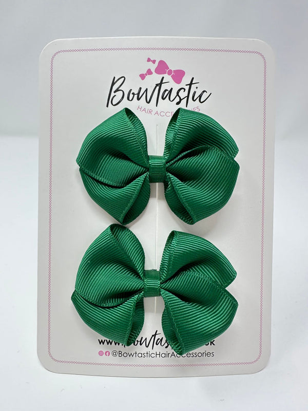 2.5 Inch Flat Bow - Forest Green - 2 Pack