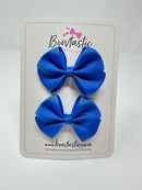 2.5 Inch Flat Bow - Royal Blue - 2 Pack
