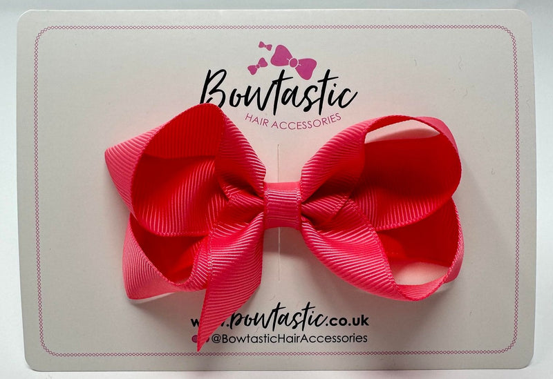 3.5 Inch Bow - Camellia Rose