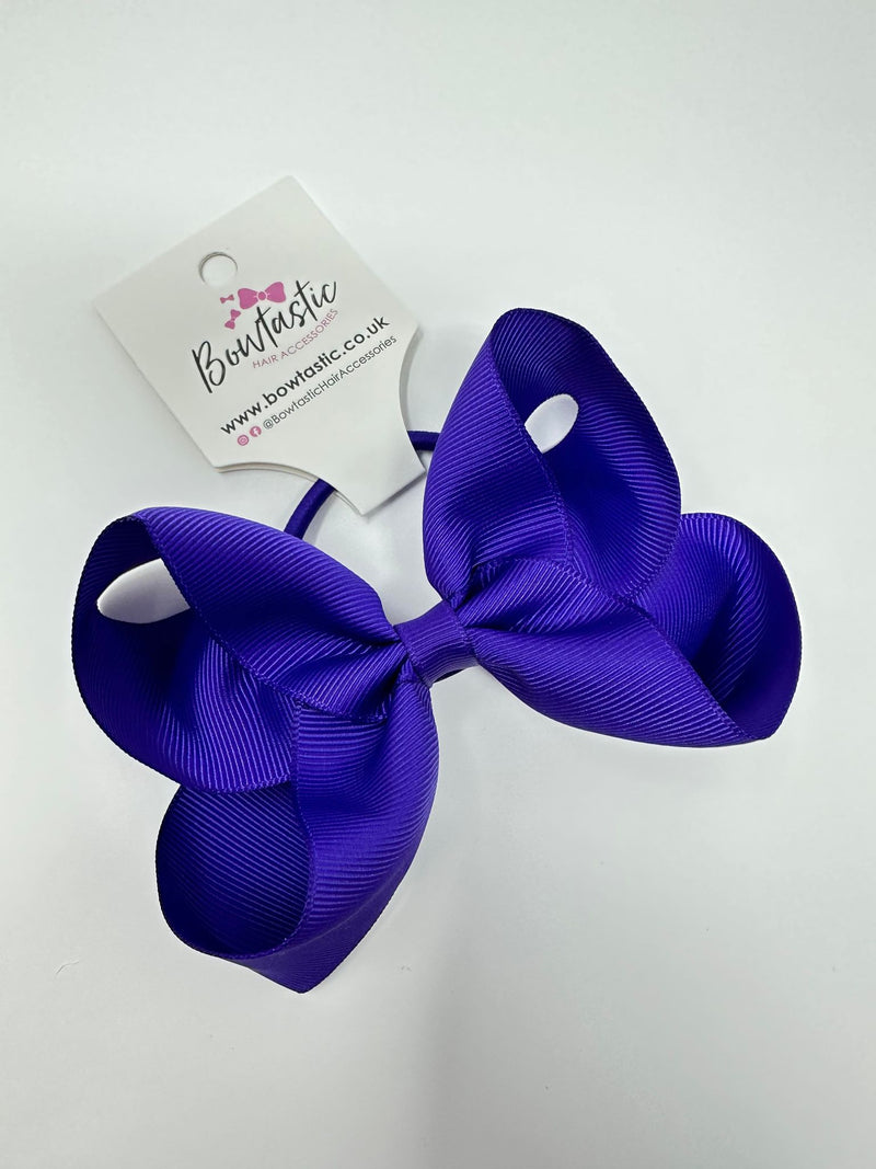 4.5 Inch Bow Bobble - Regal Purple