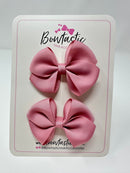 2.5 Inch Flat Bow - Wild Rose - 2 Pack