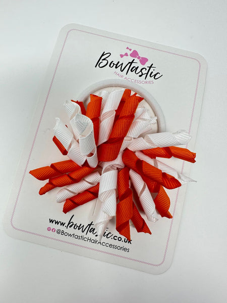 3.5 Inch Corker Bobble - Orange & White