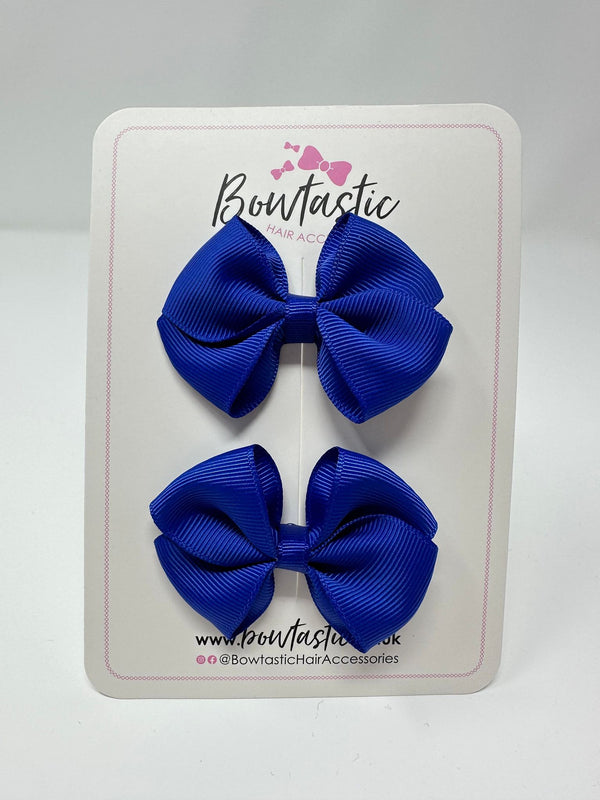 2.5 Inch Flat Bow - Cobalt - 2 Pack
