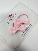 1.75 Inch Bow Thin Elastic - Powder Pink - 2 Pack