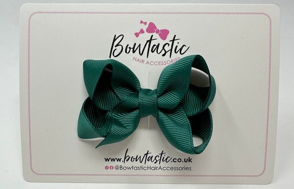 3 Inch Double Layer Bow - Hunter Green
