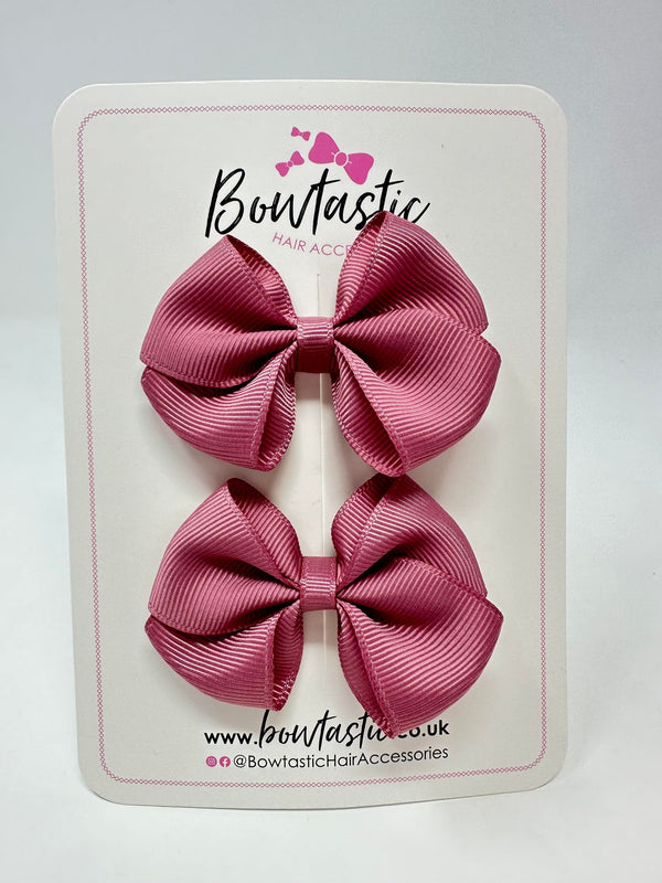 2.5 Inch Flat Bow - Victorian Rose - 2 Pack