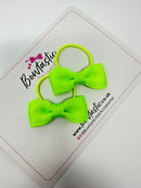 1.75 Inch Bow Thin Elastic - Key Lime - 2 Pack