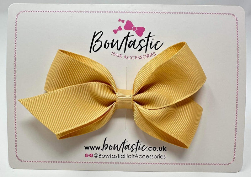 3.5 Inch Flat Bow Style 2 - Raw Silk