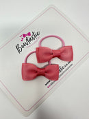 1.75 Inch Bow Thin Elastic - Dusty Rose - 2 Pack