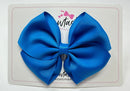 4 Inch Flat Bow - Aegean Blue