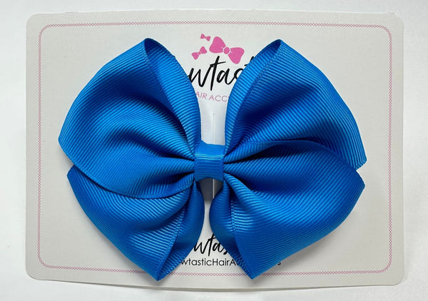 4 Inch Flat Bow - Aegean Blue