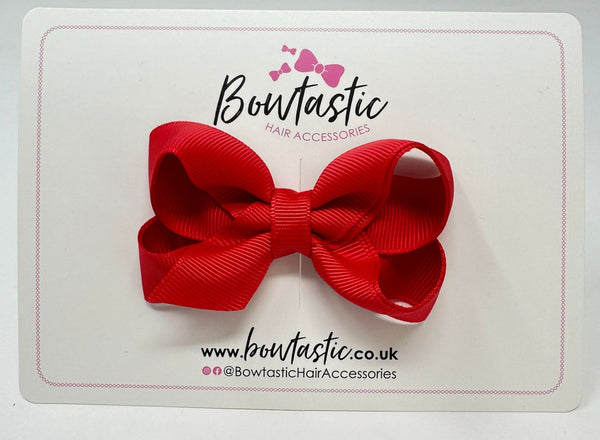 3 Inch Double Layer Bow - Red