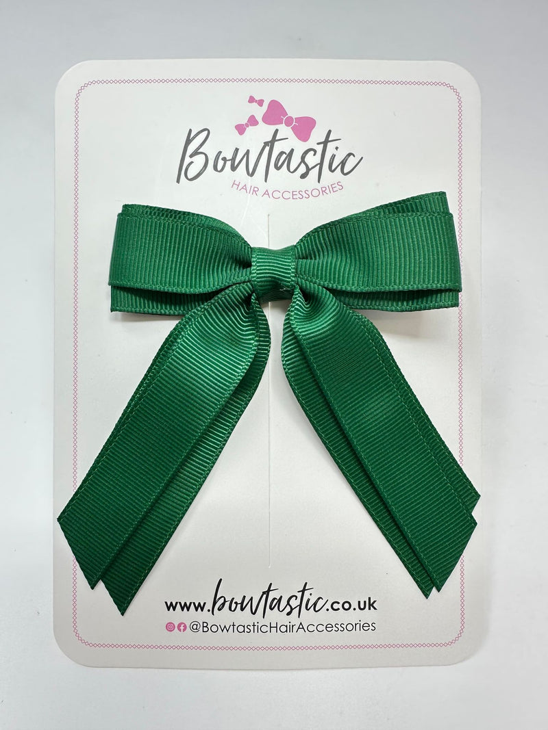 3 Inch Tail Bow - Forest Green