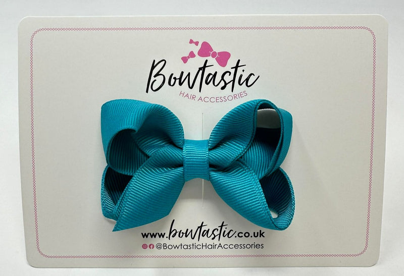 3 Inch Double Layer Bow - Tornado Blue