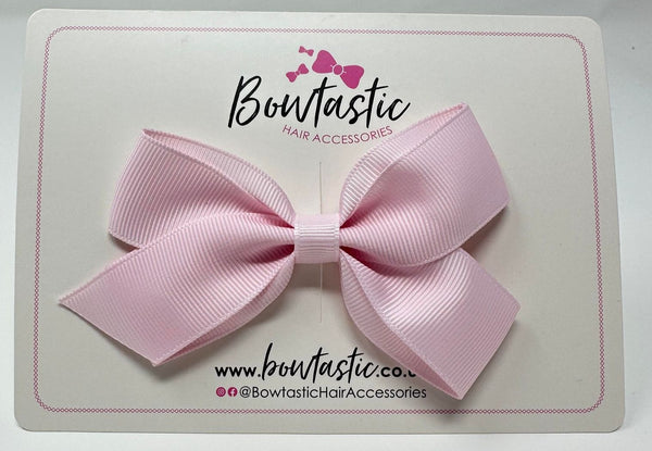 3.5 Inch Flat Bow Style 2 - Icy Pink