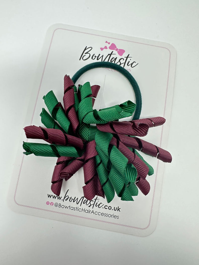 3.5 Inch Corker Bobble - Forest Green & Burgundy