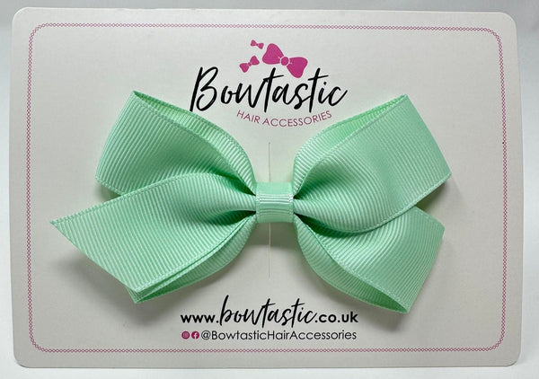 3.5 Inch Flat Bow Style 2 - Pastel Green