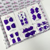 School Bundle - Purple & White - 14 Pack - Backing Cards Not Included