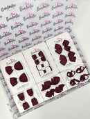 School Bundle - Burgundy & White - 14 Pack - Backing Cards Not Included