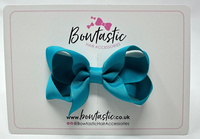 3 Inch Bow - Tornado Blue