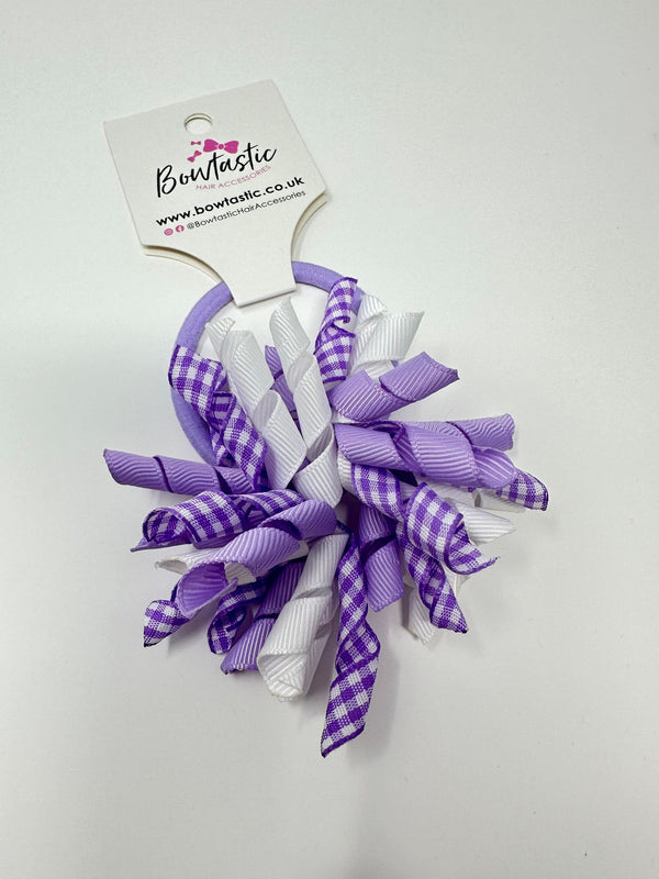 3.5 Inch Corker Bobble - Lilac Gingham