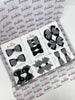 School Gingham Bundle - Black Gingham - 14 Pack - Backing Cards Not Included