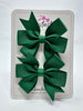 3 Inch Pinwheel Bow - Forest Green - 2 Pack*