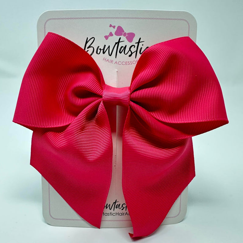 5 Inch Cheer Bow - Shocking Pink