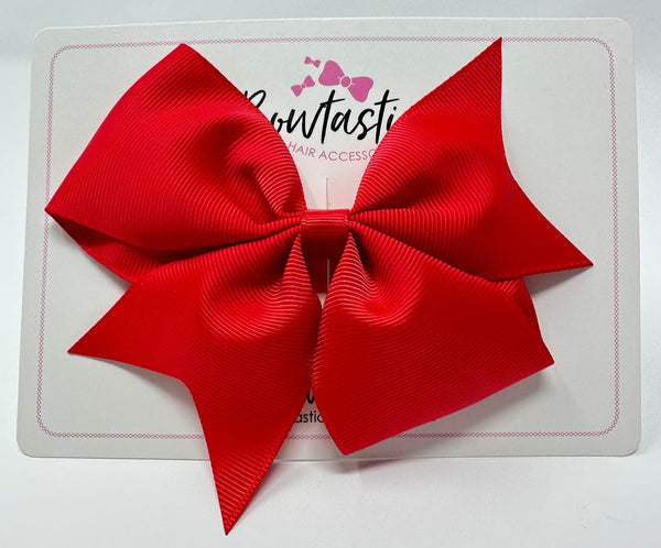 5 Inch Flat Bow - Hot Red